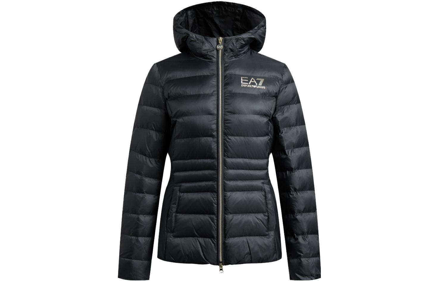 

EA7 FW23 Пуховик Женский Черный EMPORIO ARMANI