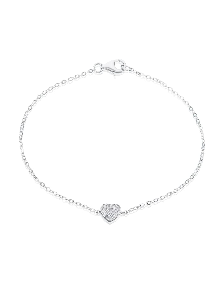 

EYE CANDY Браслет «Сердце» из стерлингового серебра - (длина) 18,5 см