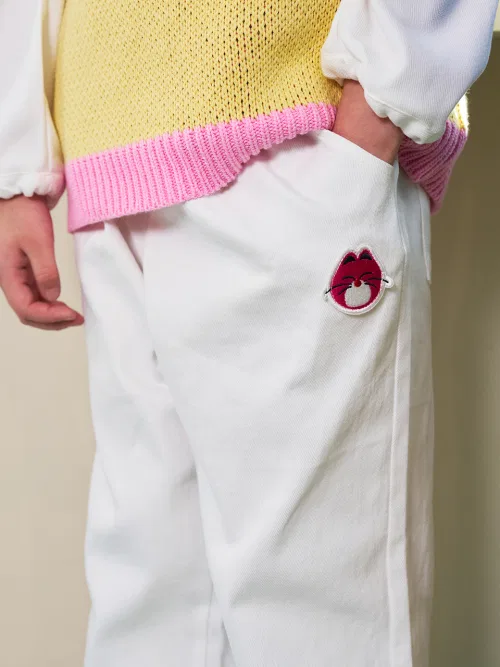 Детские брюки MINIDOU Smilecat Stretch Cotton Pants — фото 2