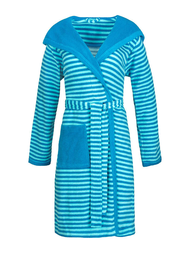 

Халат ESPRIT Bademantel ''Striped Hoody'', цвет Türkis/Blau