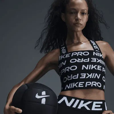 

Футболка Nike Pro, цвет Black/White/White