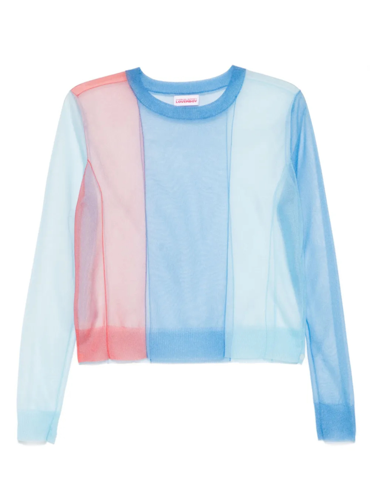 

Прозрачный топ Charles Jeffrey Loverboy, синий