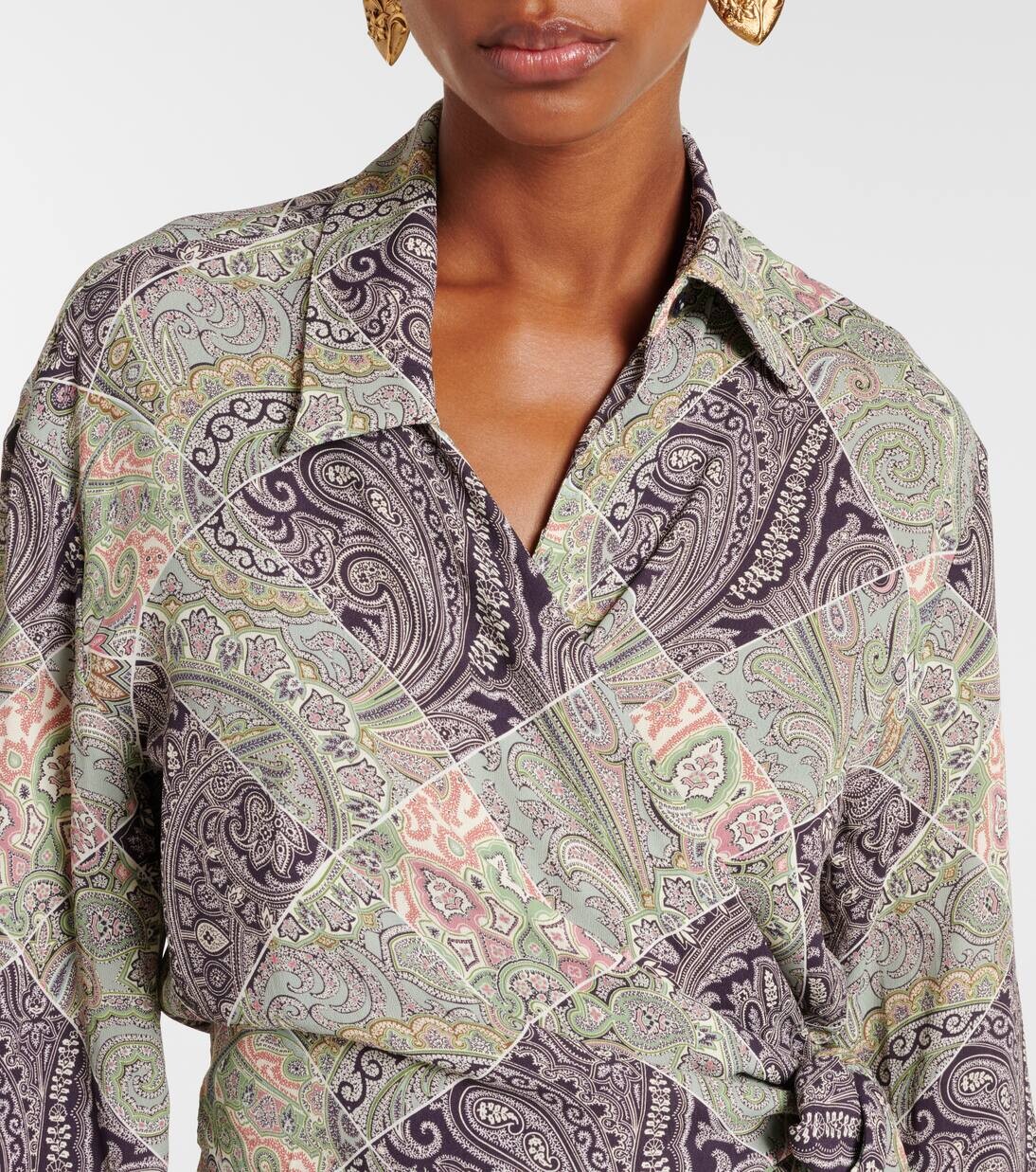 Верхняя часть с принтом Etro, цвет print on white base — фото 4
