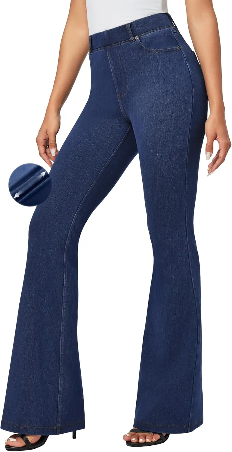 

IUGA Bell Bottom Jeans для женщин, высокие, эластичные