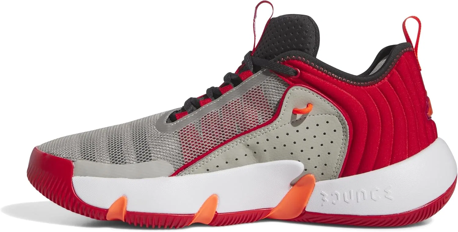 Кроссовки для тренировок Adidas Performance Trae Unlimited унисекс, Metal Grey Carbon Better Scarlet — фото 4