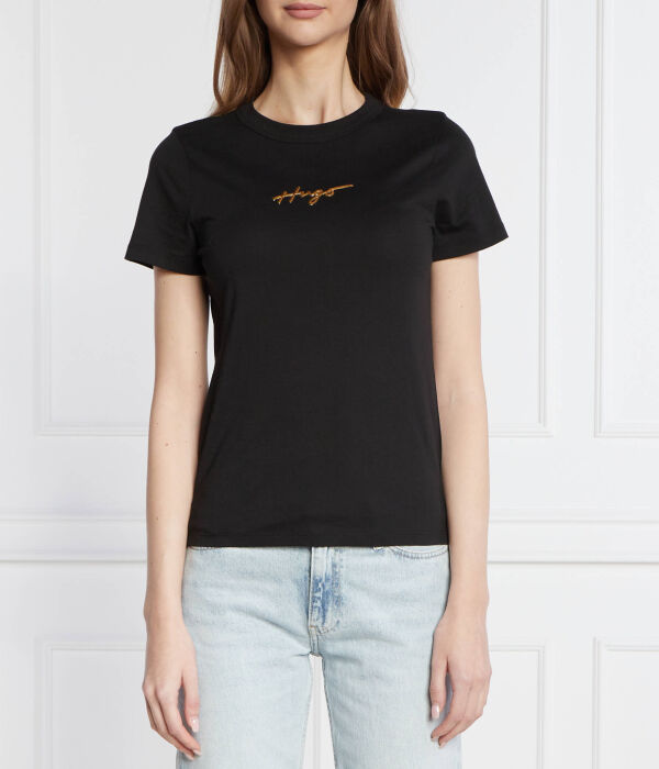 

Футболка классическая Hugo Tee 4 Regular Fit, черный