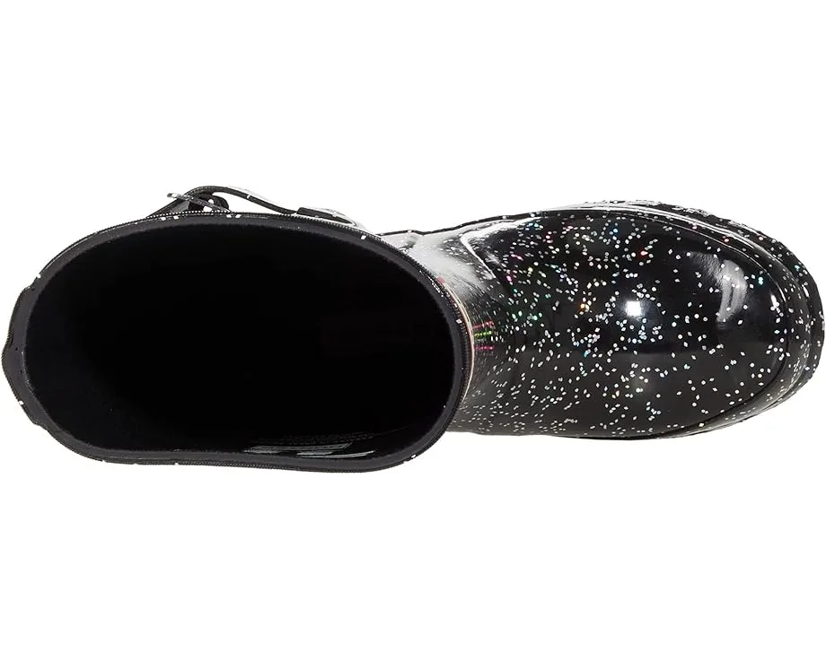 Ботинки Hunter Kids Original Giant Glitter Wellington Boots (Little Kid/Big Kid), Black — фото 2