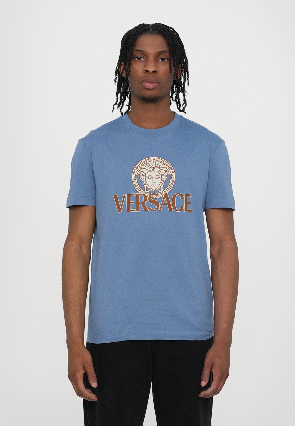 

Футболка с принтом COMPACT PRINT Versace, синий
