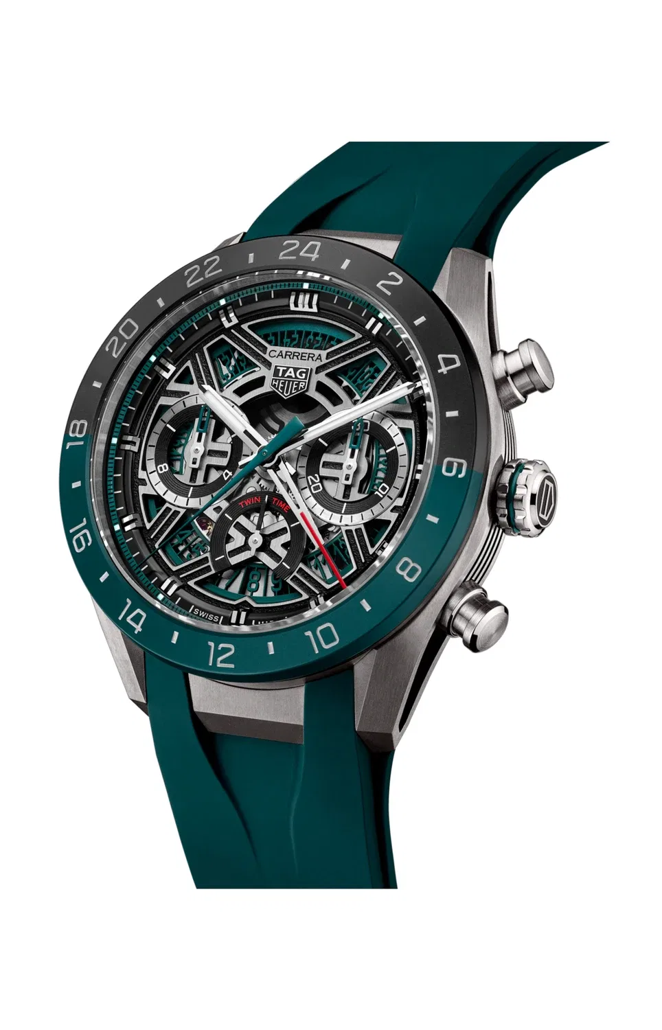 TAG HEUER CARRERA ХРОНОГРАФ EXTREME SPORT TWIN-TIME - CBU2084.FT6297, золотой — фото 3