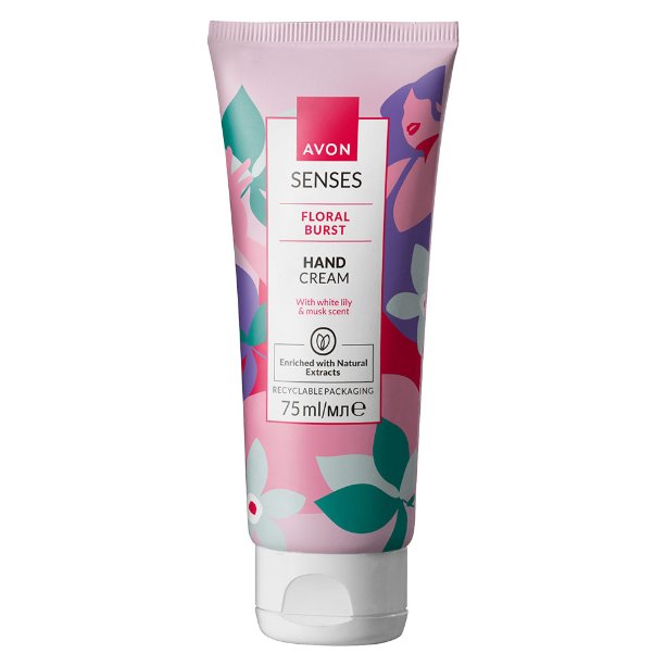 

Avon, Floral Burst White Lily Musk, Разглаживающий крем для рук, 75 мл