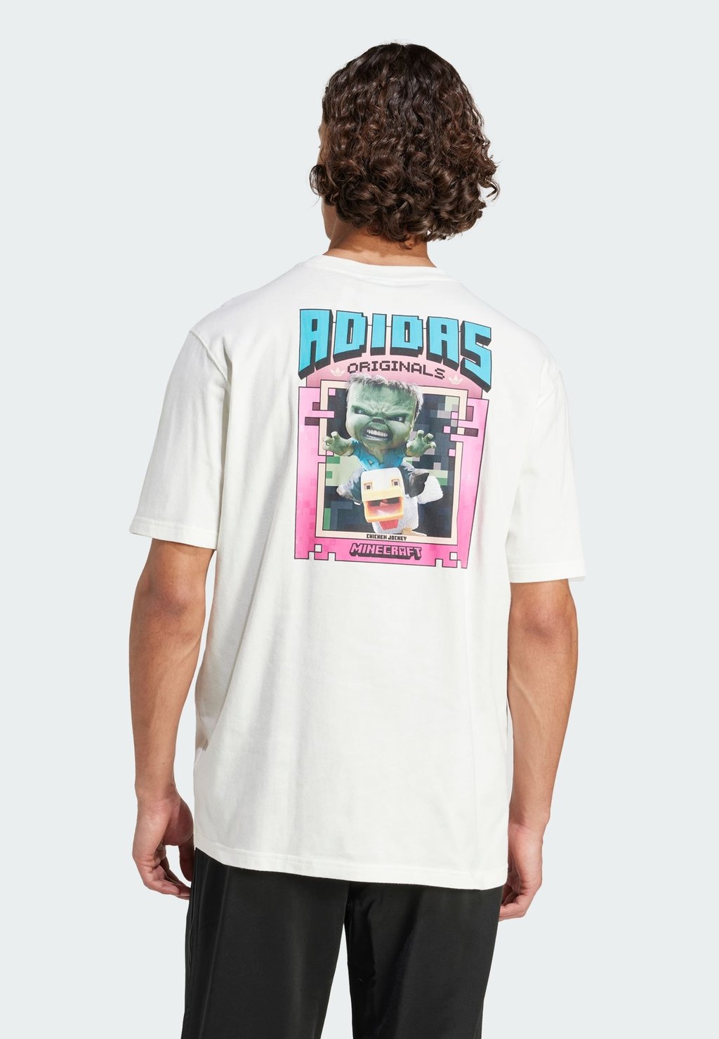 

Футболка с принтом MINECRAFT TEE Adidas Originals, кремовый