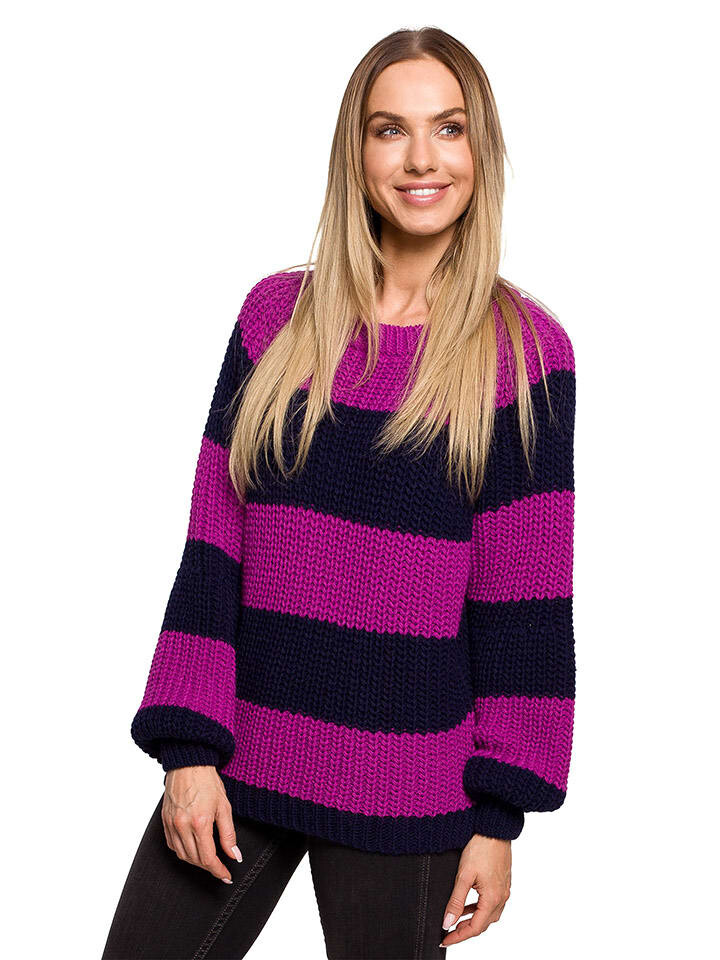 

Пуловер made of emotion Pullover, цвет Lila/Dunkelblau