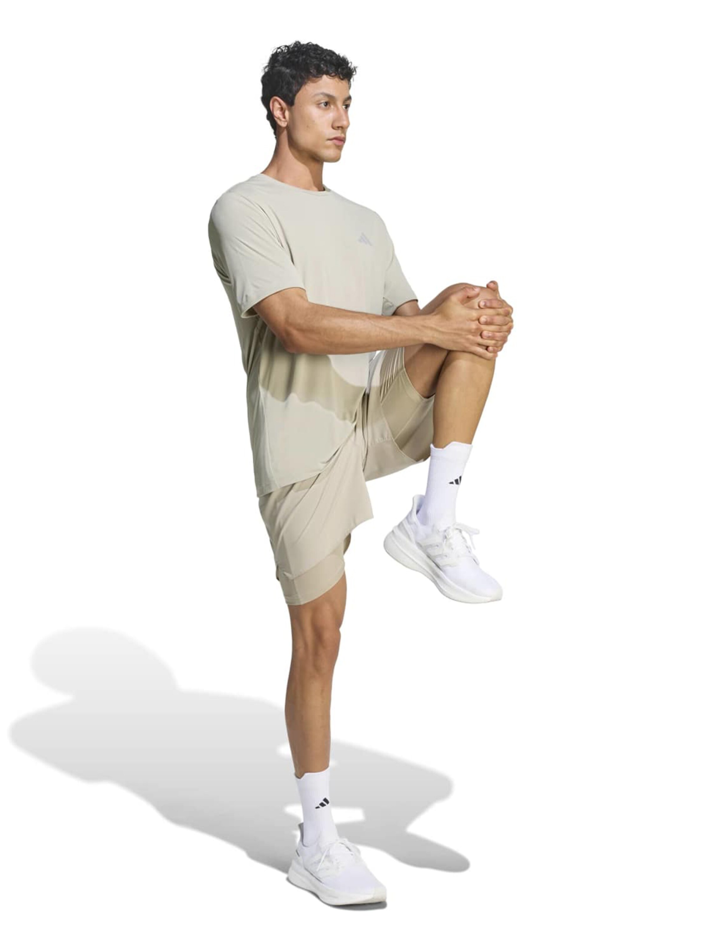 Adidas Performance Футболка для тренировок 'Adi365 Essential' в бежевом цвете — фото 4