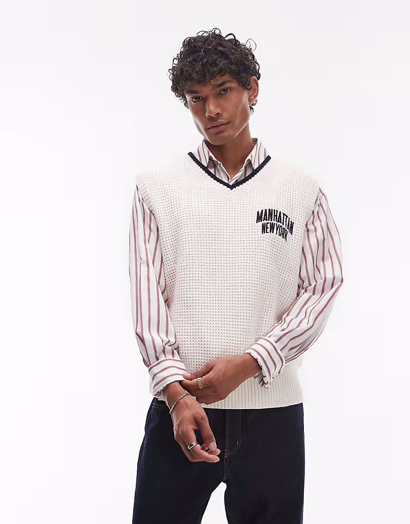 

Жилет-свитер Tommy Jeans Manhattan в оттенке «белый»