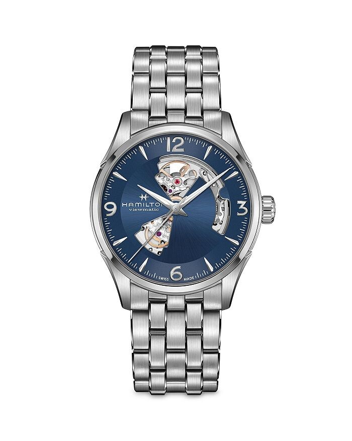 

Часы Hamilton Jazzmaster Open Heart, 42 мм, синий