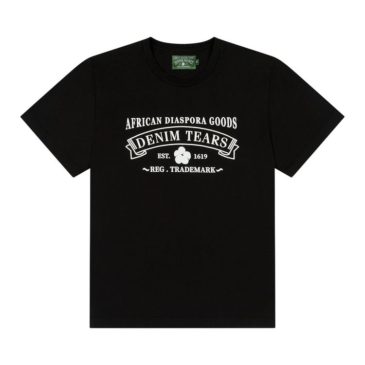

Футболка Denim Tears ADG Tee 'Black', черный