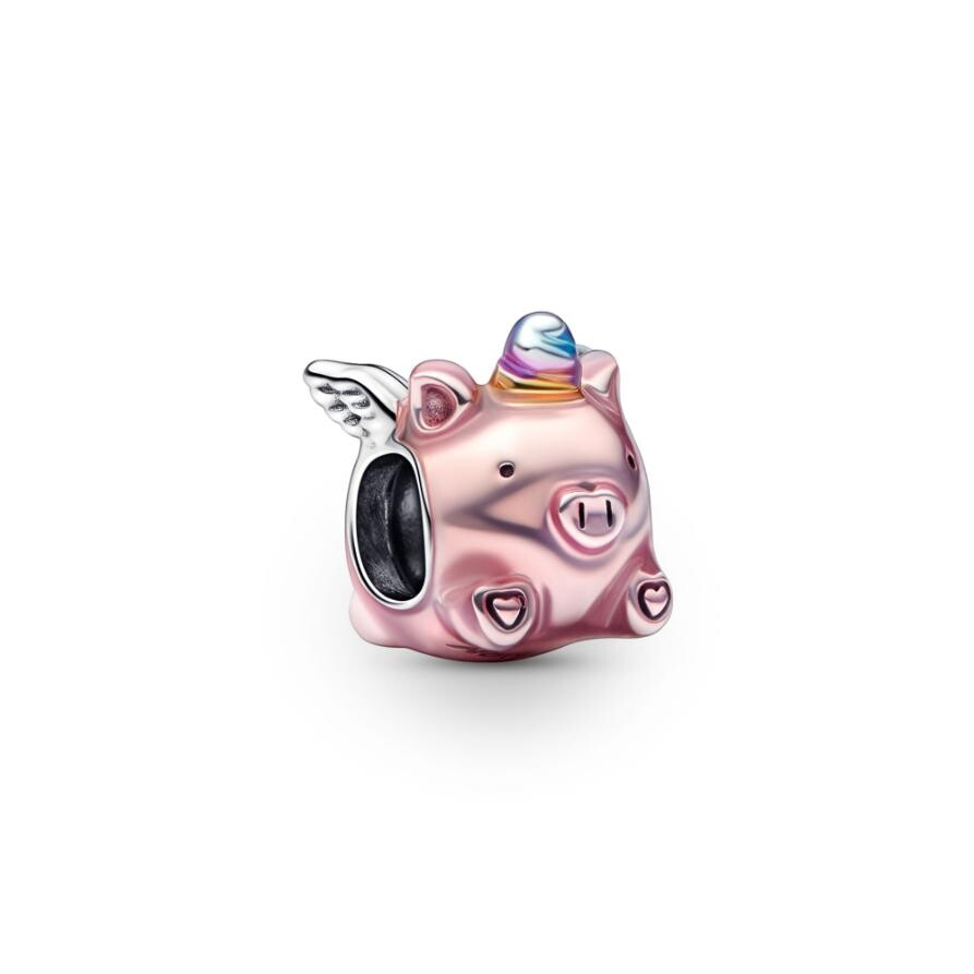 

Шарм Flying Unicorn Pig Pandora, стерлинговое серебро