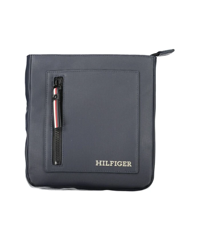 

Элегантная синяя сумка через плечо с контрастными деталями. Tommy Hilfiger, синий