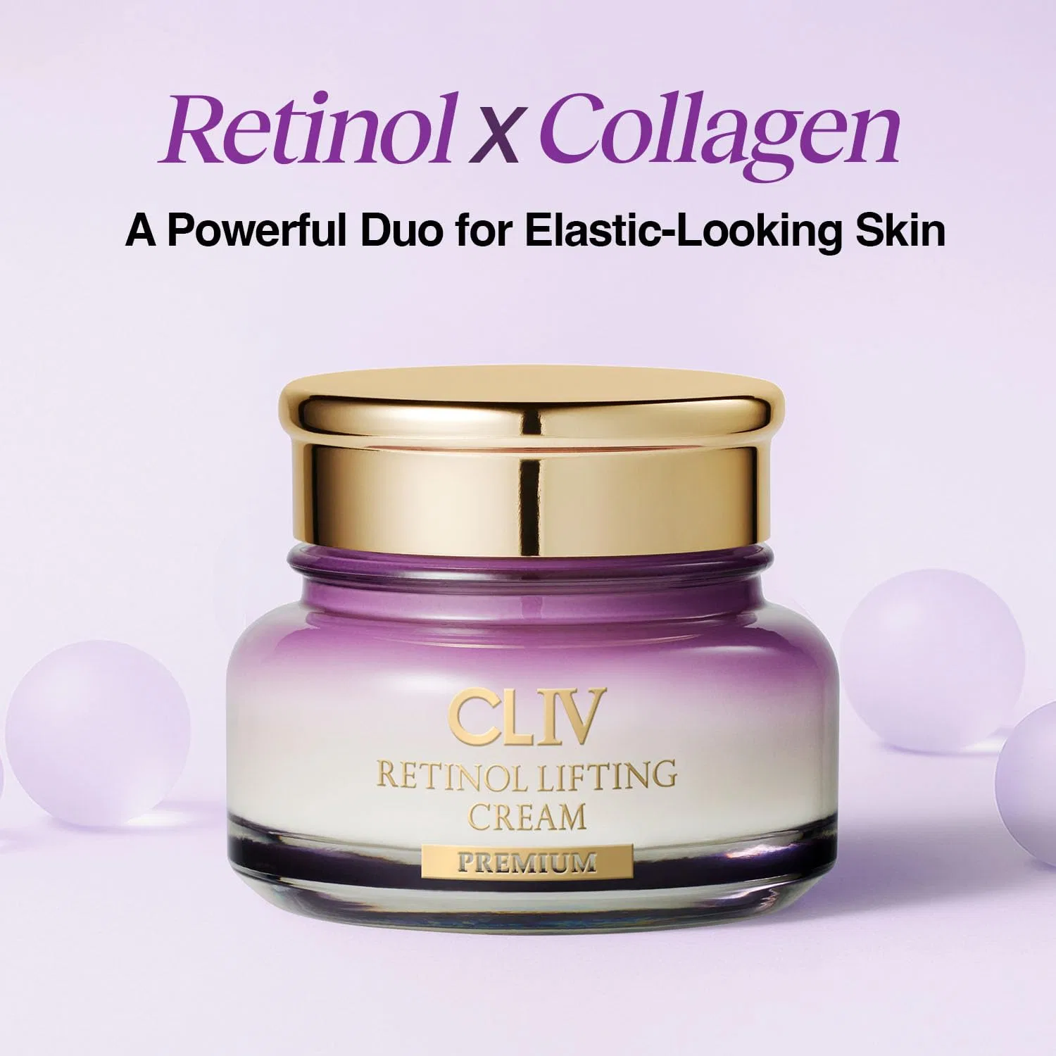 Крем для лица Cliv — Лифтинг- Retinol с % раствором коллагена, 50 мл — фото 3