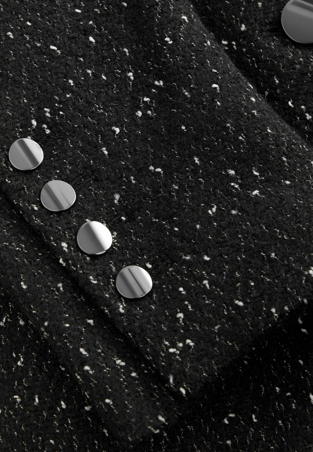 

Классическое пальто TEXTURED REVERE COLLAR REGULAR FIT Next, черный