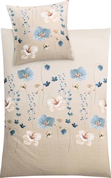 

Комплект постельного белья Kleine Wolke 207837 2-teilig, 135x1x200 см цвет beige-bleu