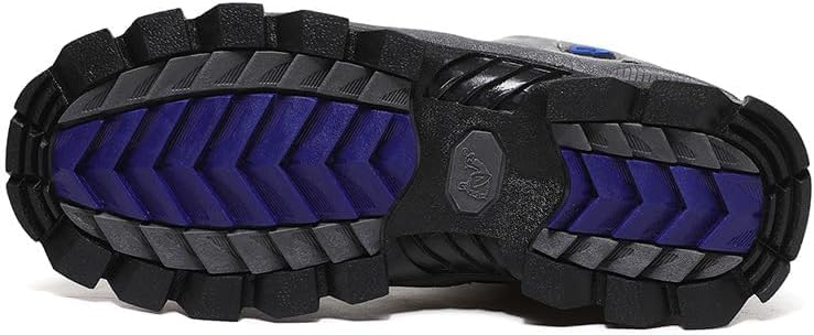 Мужские зимние ботинки ZDLJYL, легкие с противоскользящей подошвой, утепленные мехом, для холодной погоды, походные ботинки, серый — фото 4