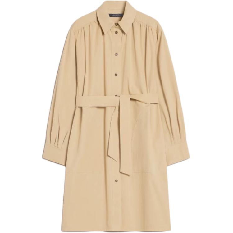 

Женское длинное платье с рукавами бежевое WEEKEND MaxMara