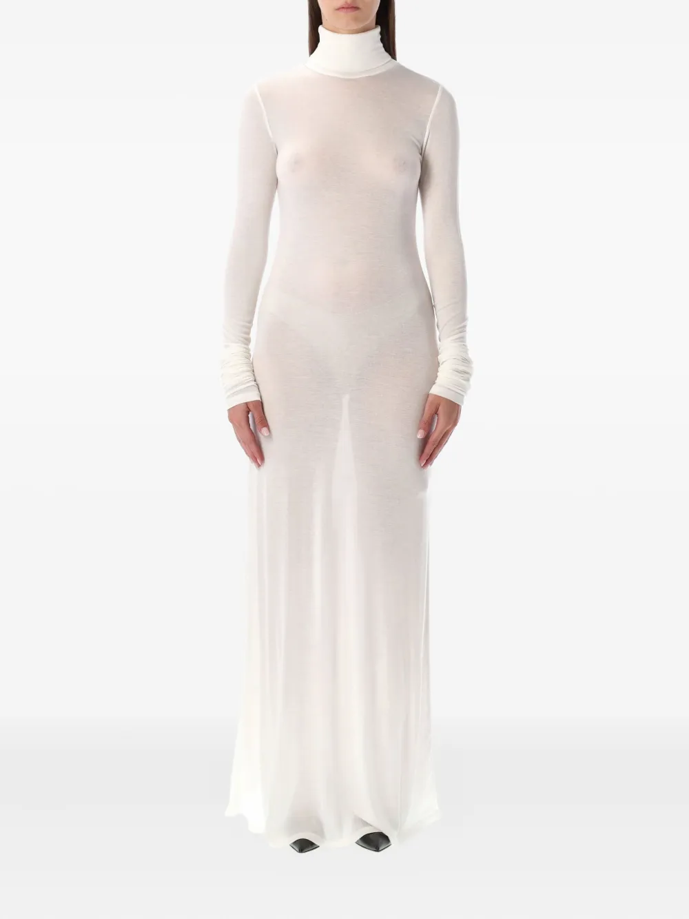 

Макси-платье с воротником-стойкой The Garment, нейтральный