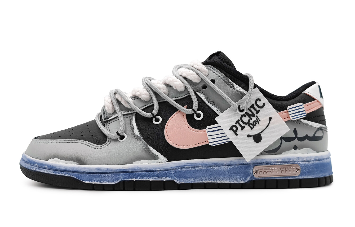 

Кроссовки Nike Dunk Skateboard Shoes Women's Low-Top Yellow Black/Blue