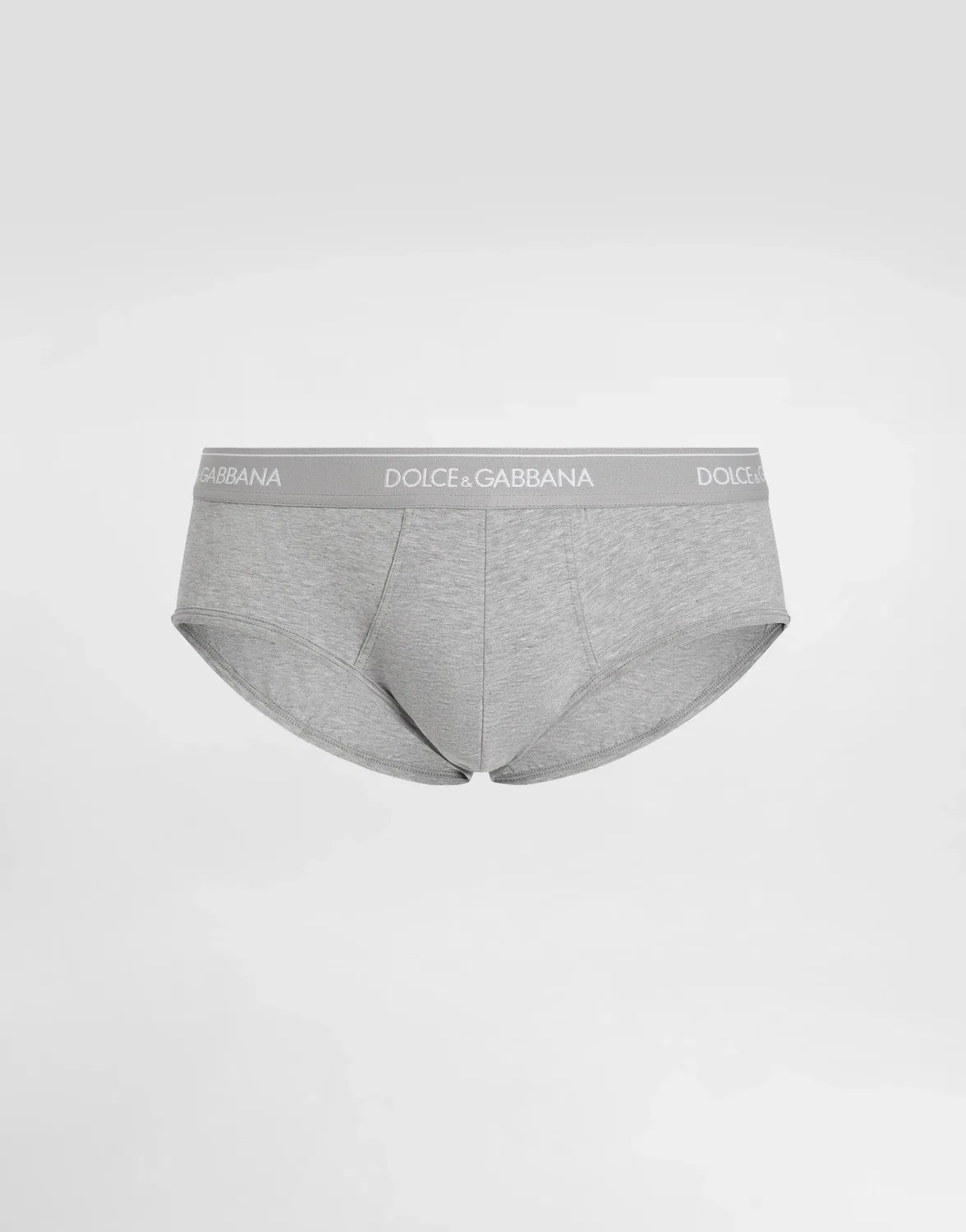 Комплект из трех трусов Brando из эластичного джерси прямого кроя Dolce & Gabbana, мультиколор — фото 3