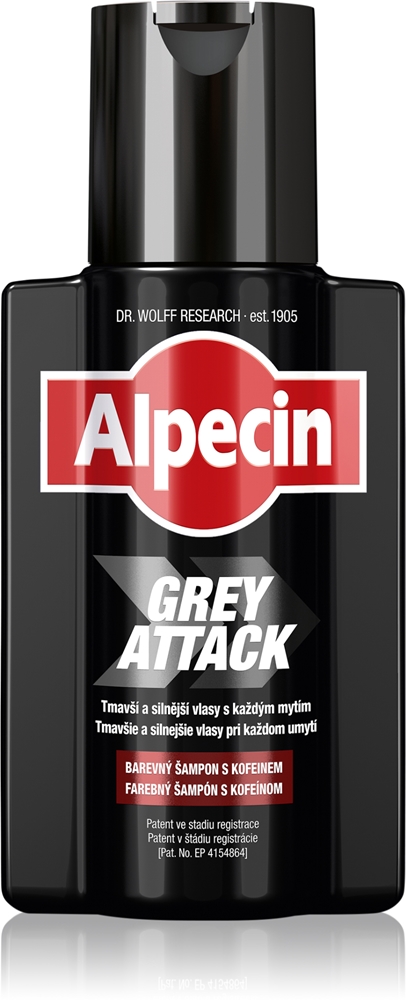 

Кофеиновый шампунь Grey Attack против седых волос Alpecin, vyrams 200 мл