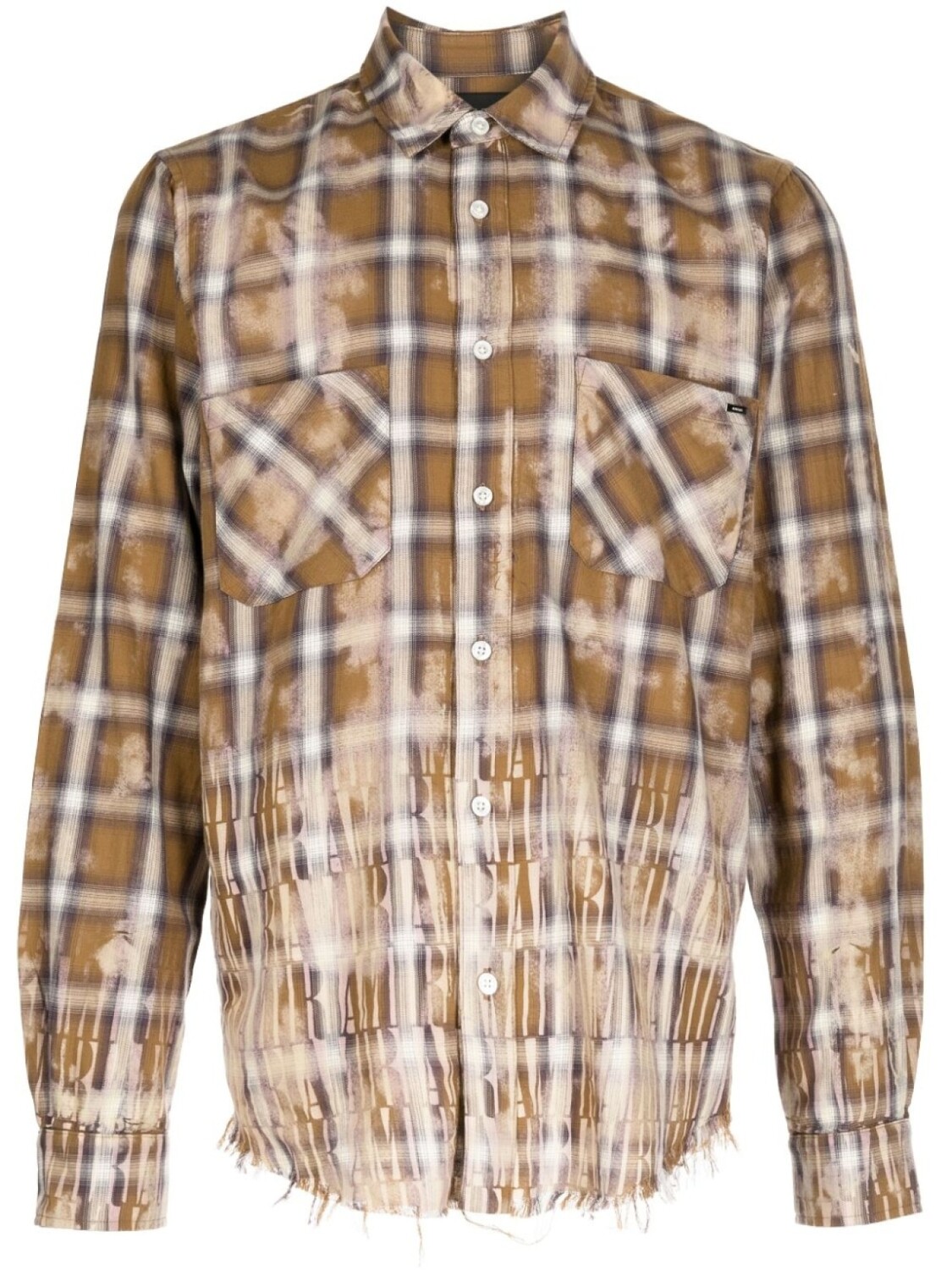 

AMIRI рубашка с логотипом, коричневый
