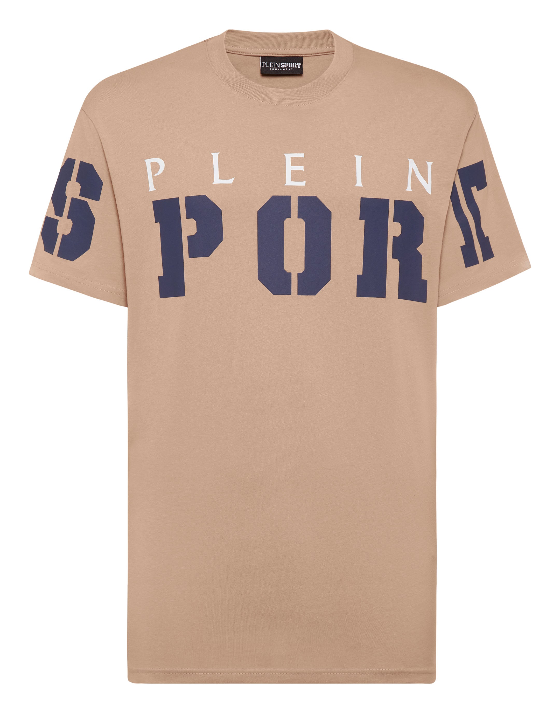 

Футболка с круглым вырезом SS PLEIN SPORT, бежевый