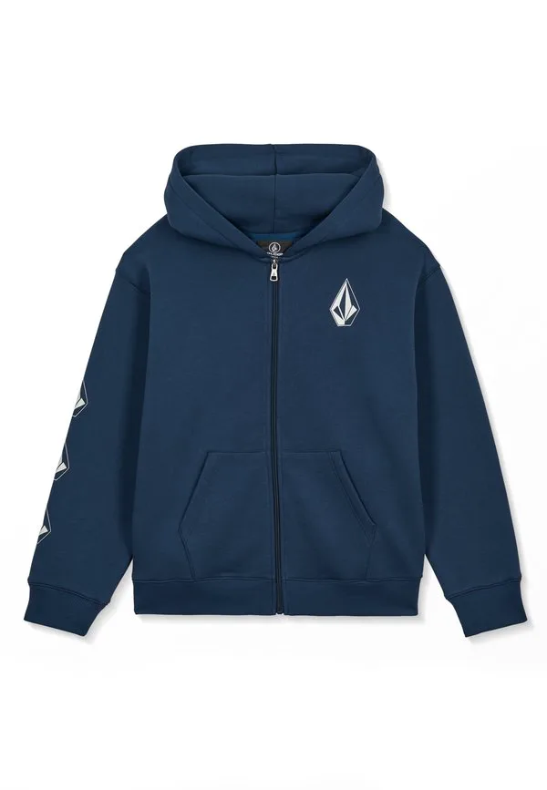 Культовая толстовка на молнии с каменной отделкой Volcom, Dust Bowl Indigo — фото 3