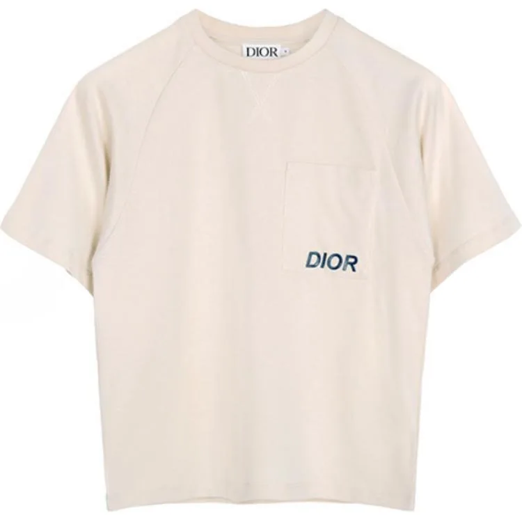 Футболка для детей с круглым вырезом DIOR, экрю