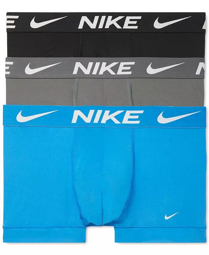 

Мужские трусы-боксеры Dri-FIT Essential Micro Trunk, 3 шт Nike, синий