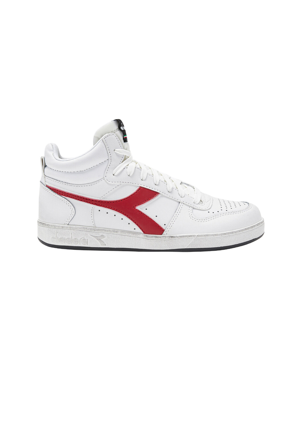

Кроссовки мужские Diadora высокие кожаные, белый