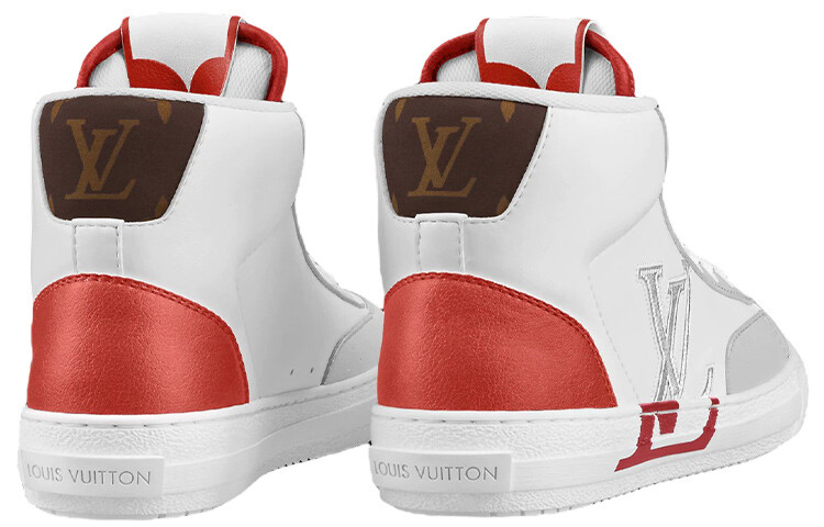 Кроссовки женские Louis Vuitton Charlie, белый / серый / красный — фото 4