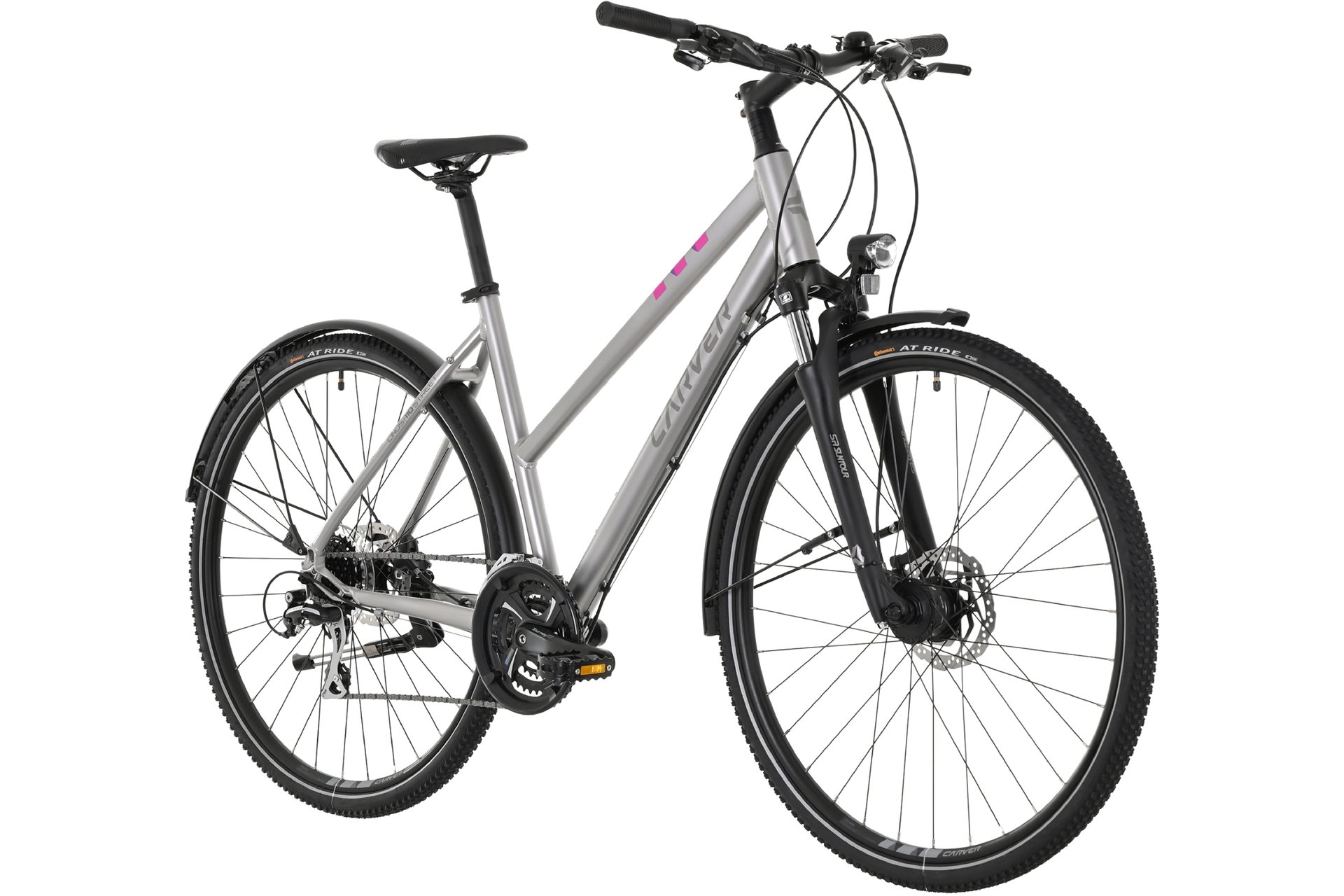 Кроссовый велосипед Carver Cinos Street 110 - 28 дюймов - Damen Sport - 2024, цвет Grau|midgrey darksilver pink — фото 2