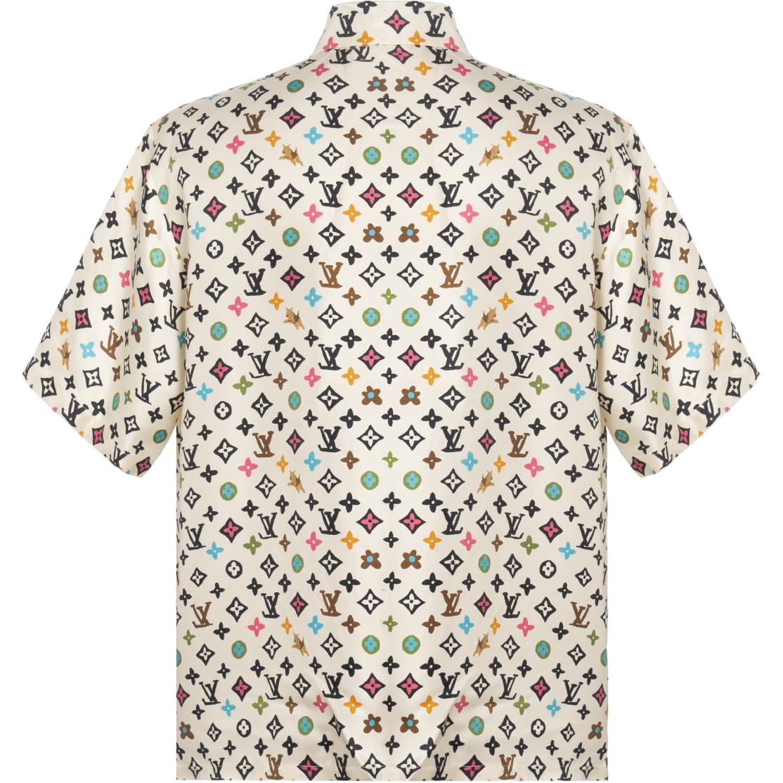 Футболка с коротким рукавом из шелка с монограммой By Tyler The Creator LOUIS VUITTON, светло-бежевый — фото 2