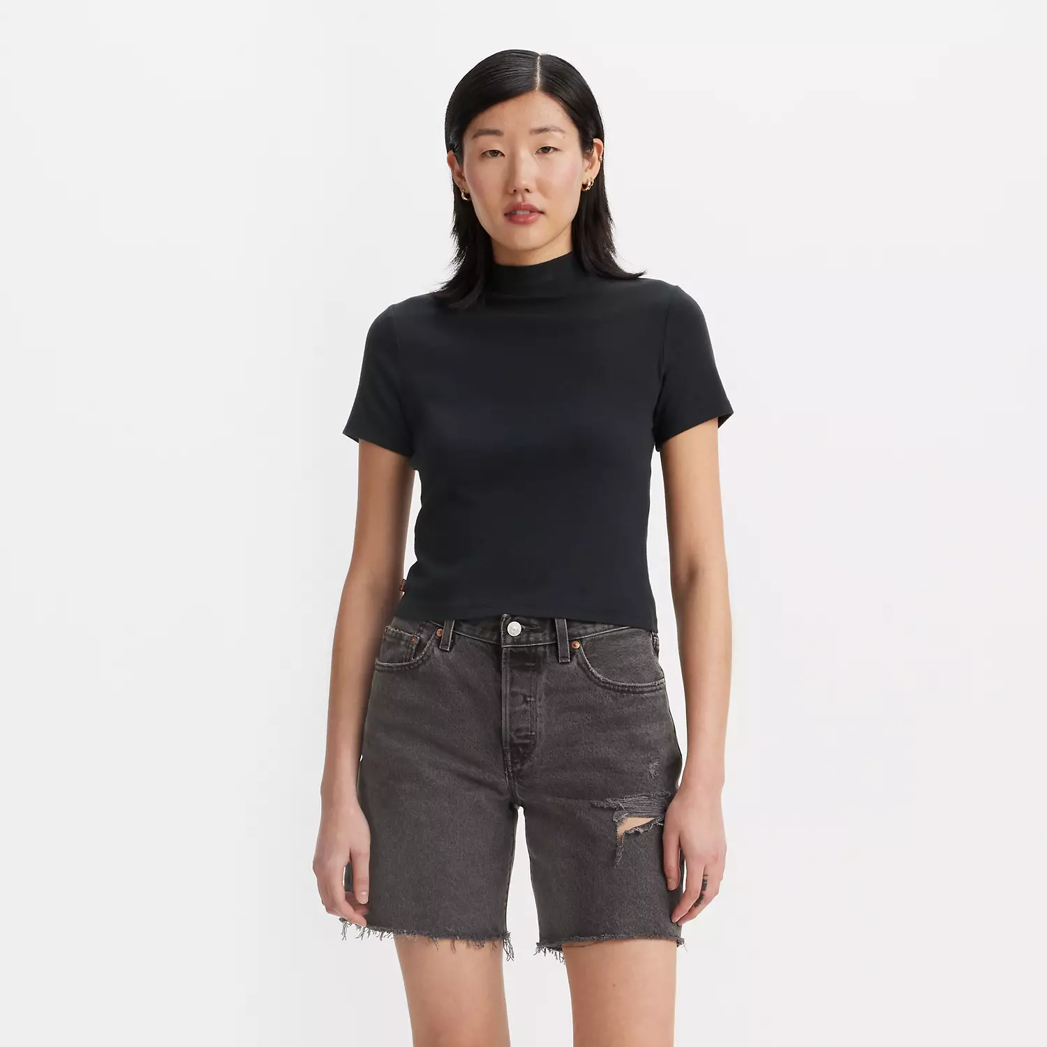 

Непринужденная футболка с короткими рукавами Levi's, черный