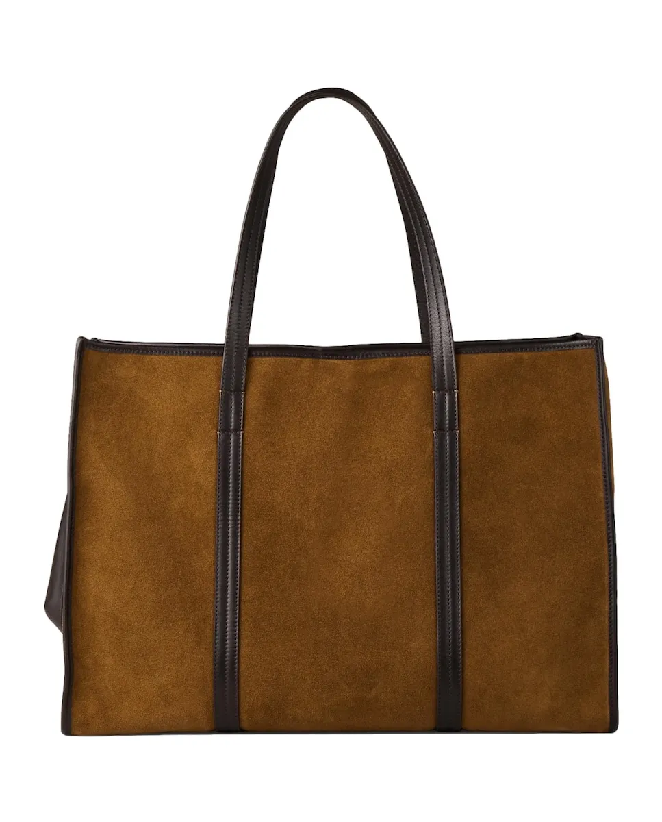 

Сумка через плечо из замши Sandro, цвет Camel
