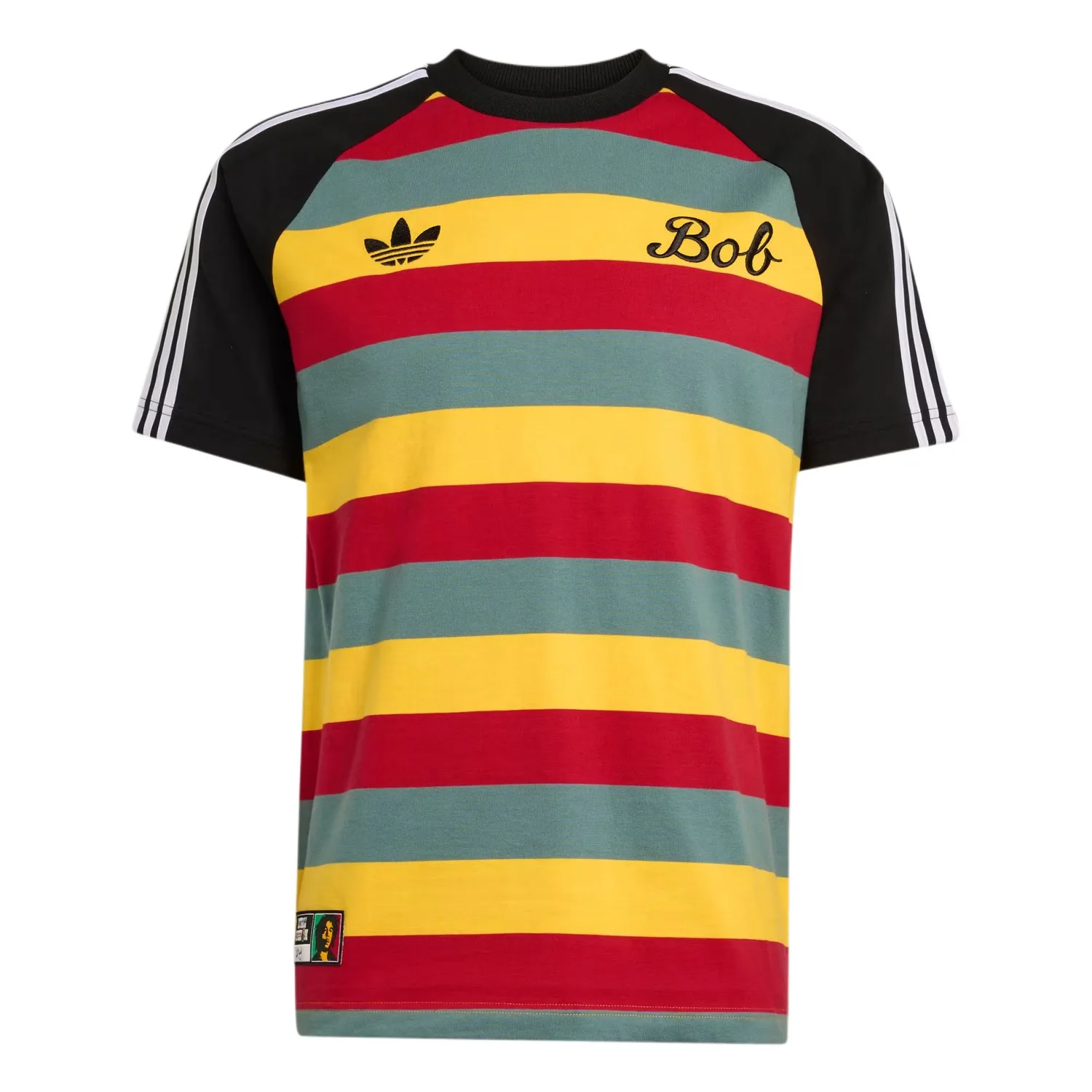 Футболка Bob Marley Originals в полоску Adidas Originals, Multicolor