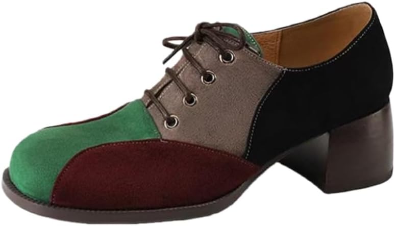 

Замшевые туфли в стиле ретро на шнуровке, большого размера, с противоскользящей резиновой подошвой. Прочные и удобные. Подходят для прогулок на свежем воздухе и повседневного использования Fmshi, зеленый