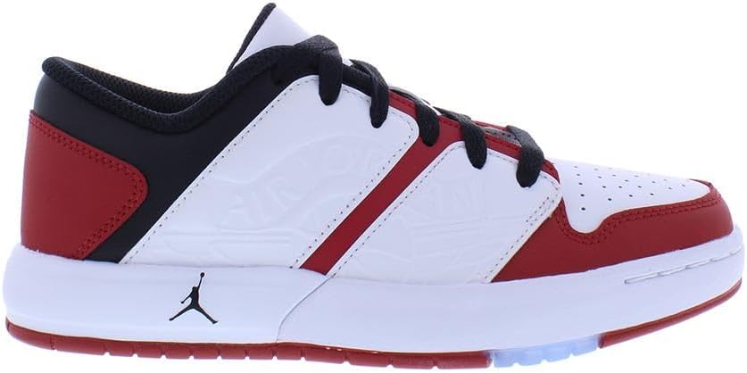 Кроссовки Nike Jordan NU Retro 1 Low GS для мальчиков, белый/черный/красный — фото 4