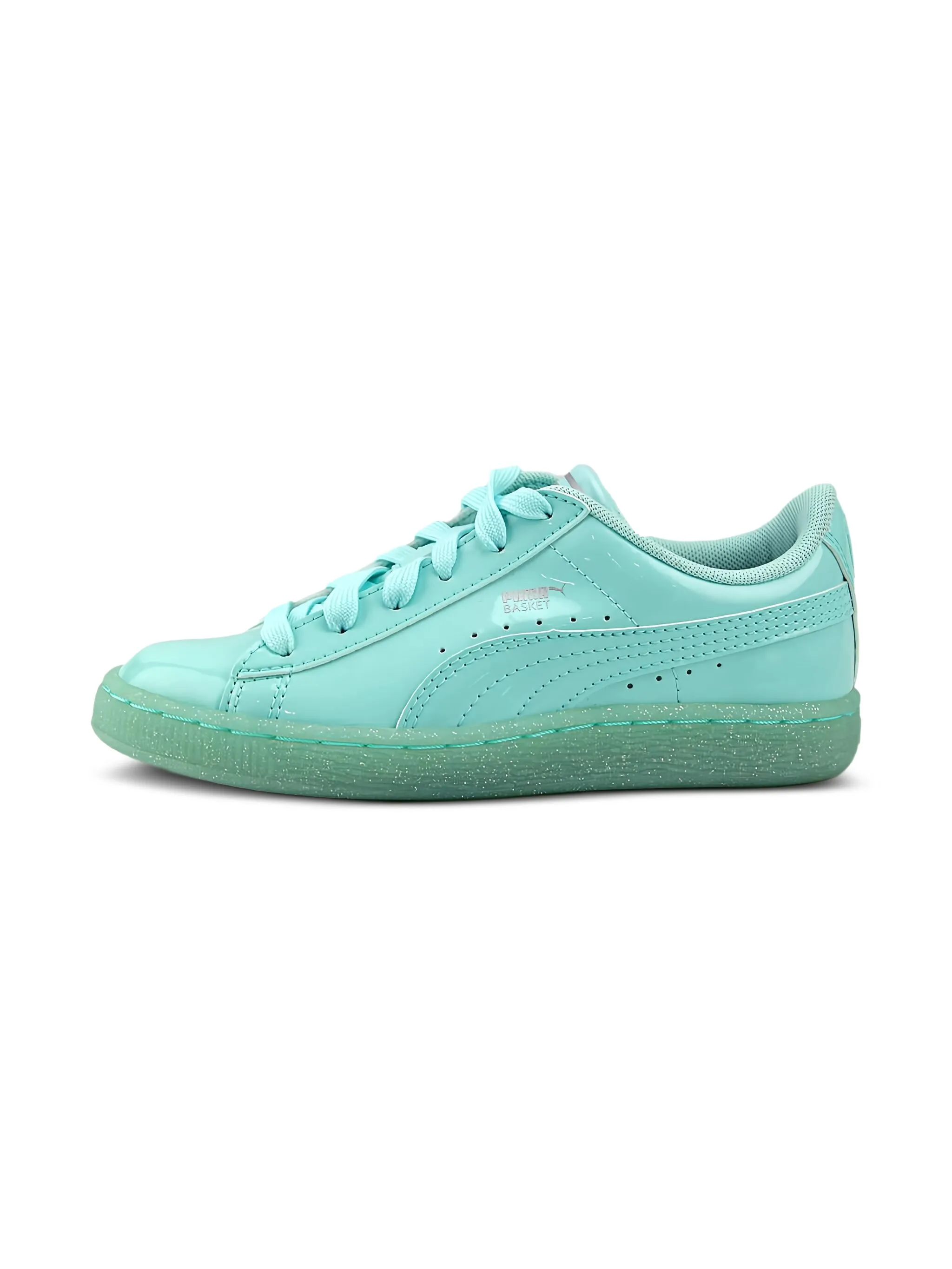 Кроссовки Basket Patent Iced Glit Puma Kids, синий