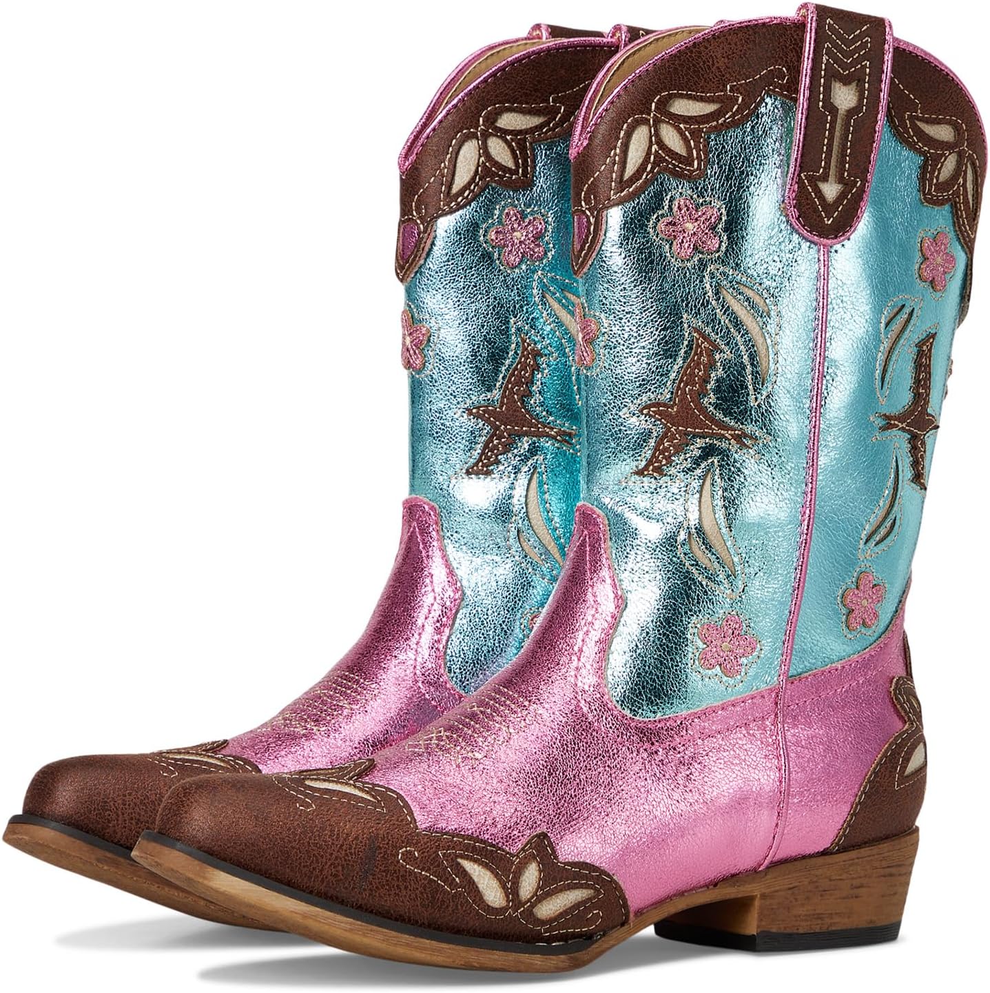 

Ботинки Roper Kids Birdie, Brown Multi Faux Leather