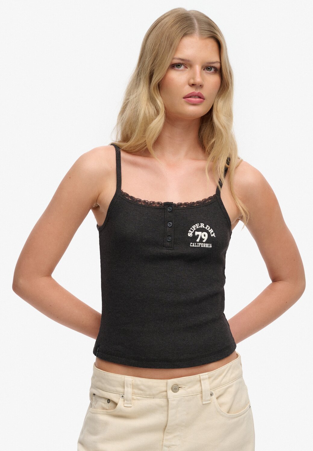 

Superdry & Co Топ в черном цвете