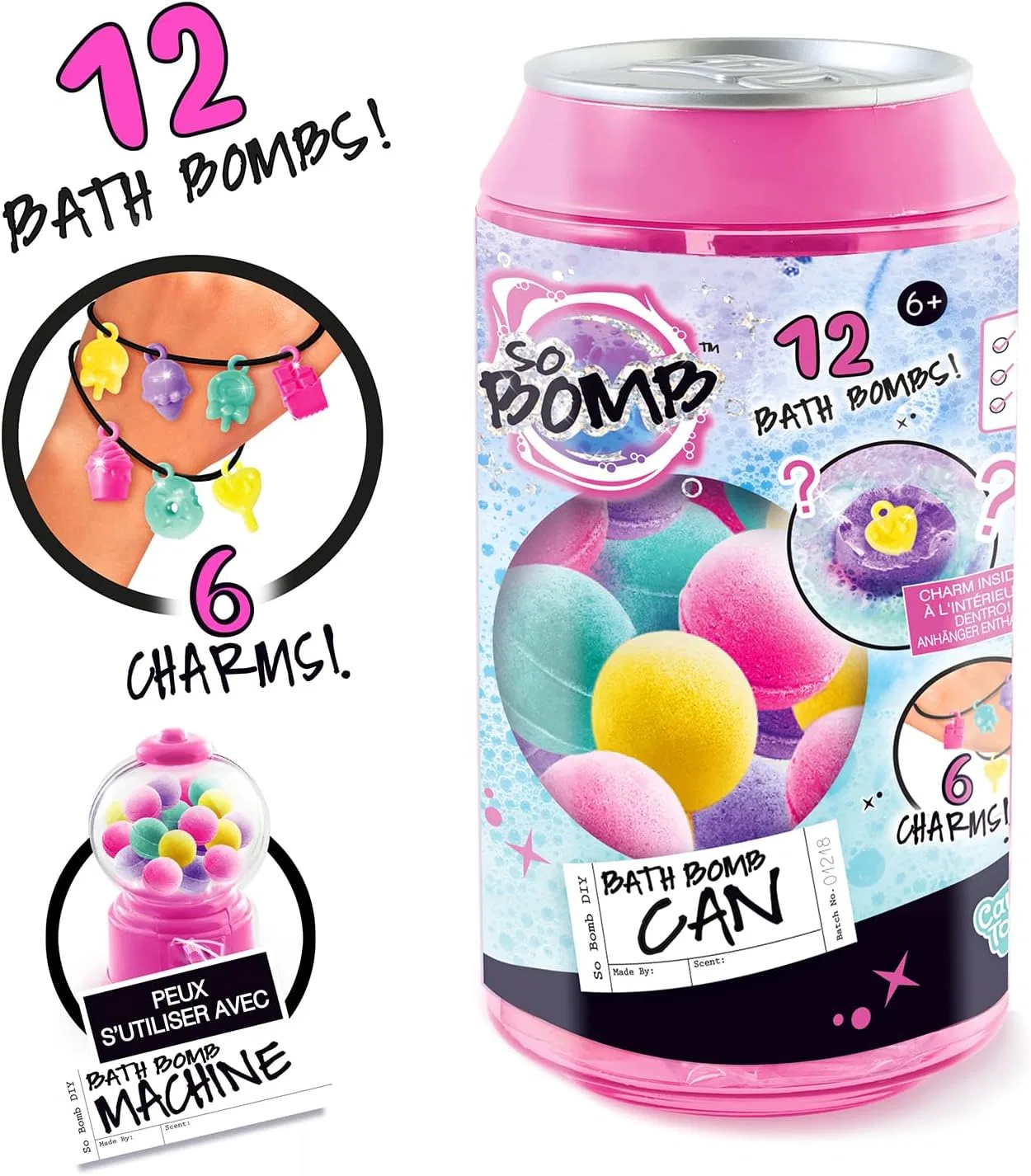 Набор мини-бомбочек для ванны Canal Toys So Dose Canal Toys, Pink — фото 2