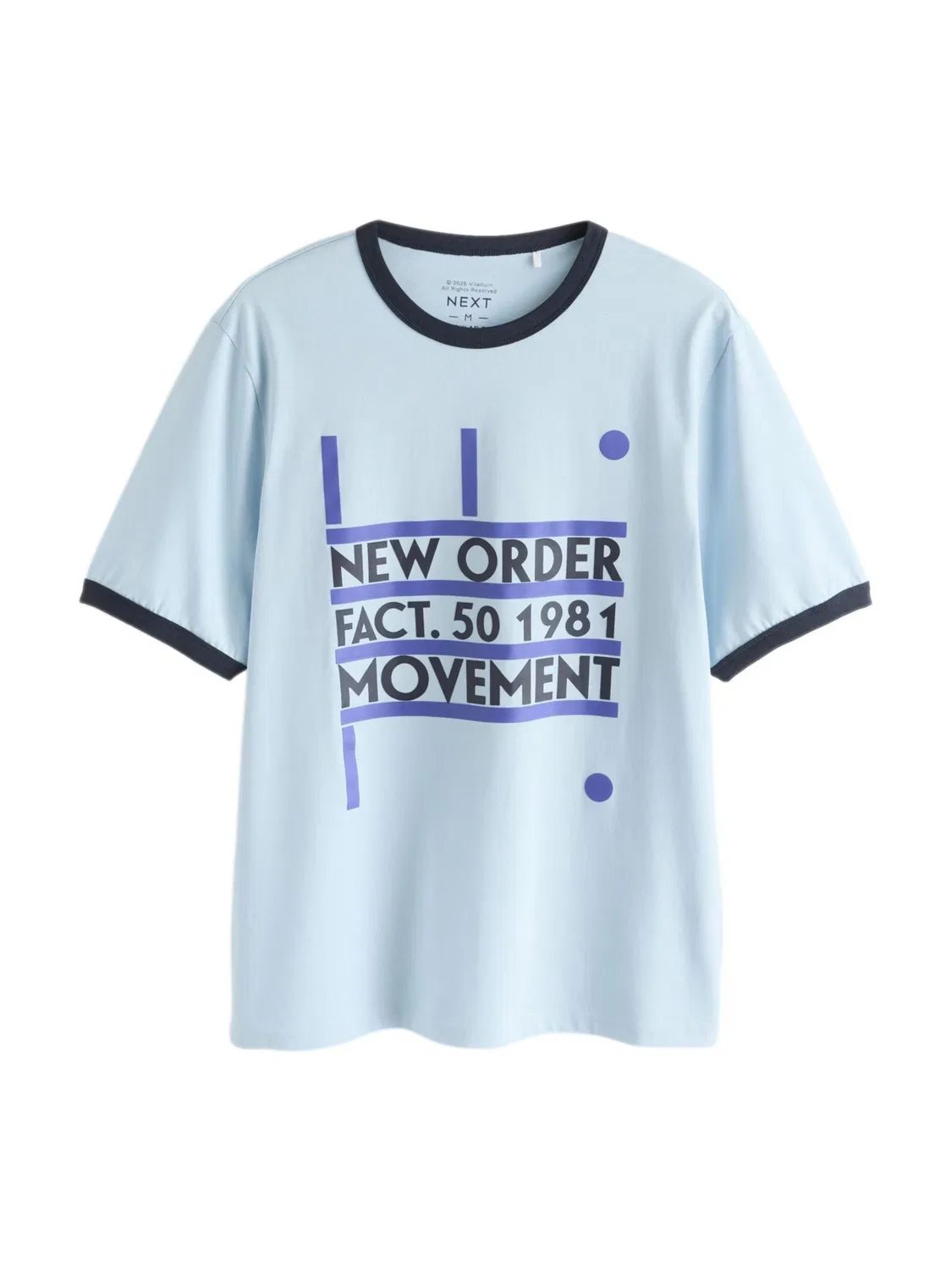 Рубашка Next New Order Ringer синего, темно-синего и светло-голубого цветов